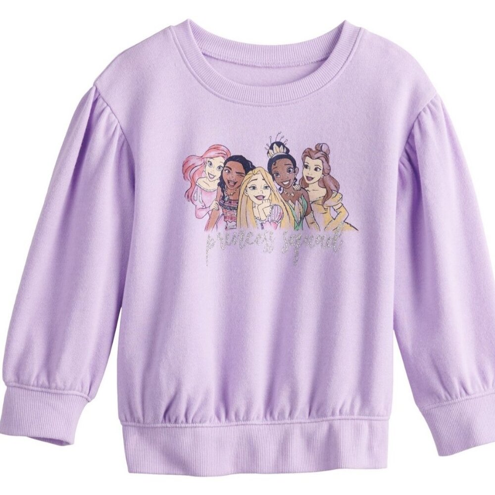 Disney Princess Baby Girl Fleece Sweatshirt by Jumping Beans 2T New with Tags